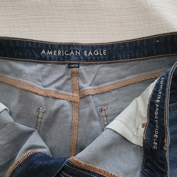 American Eagle Low Rise Wide Leg Dreamy Drape Jean - Picture 7 of 8